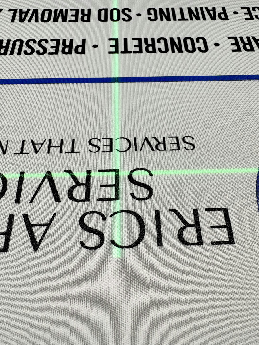 Close-up screen print detail by 11R Print